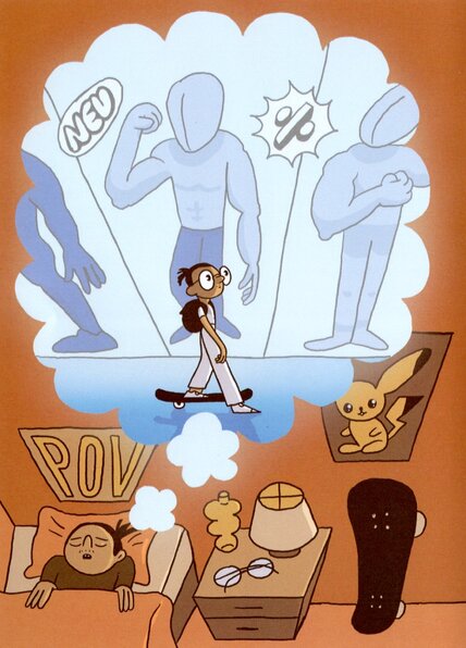 Bild aus dem Comic Pablo und die Suche nach dem perfekten Männerkörper Bild aus dem Comic Pablo und die Suche nach dem perfekten Männerkörper