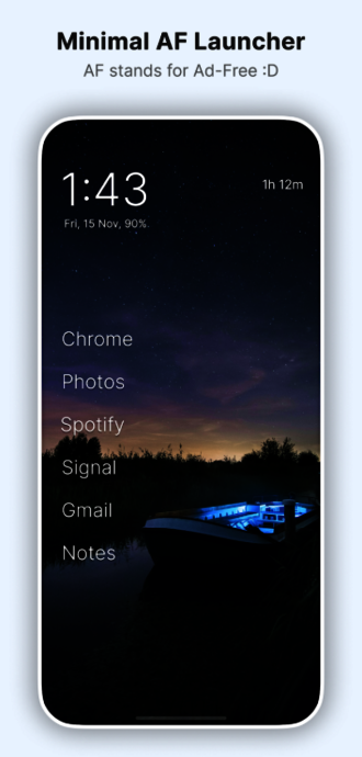 Zu viel am Handy? Olauncher