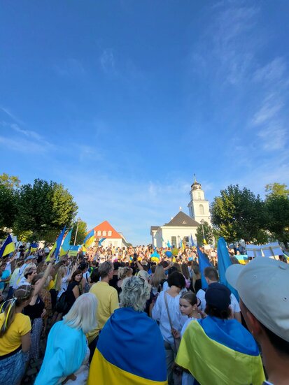 Jugendzentrum Försterstraße auf dem ukrainischen Unabhängigkeitstag
