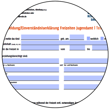 Anmeldung Freizeiten