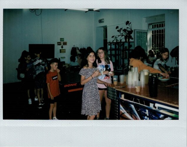 Die Ergebnisse der Polaroid Kamera