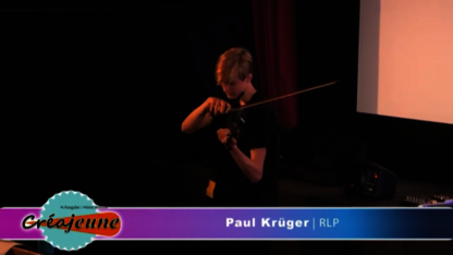Paul Krüger an der Geige Paul Krüger an der Geige