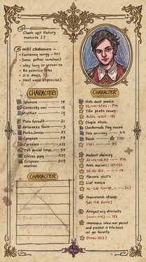 Zeige_mir_ein_typschen_Rollenspielbogen_auf_Papier_mit_einem_Fantasy_Charakter
